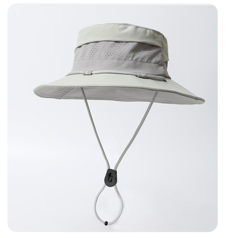 Spring and Summer Fisherman Hat Breathable Sun Shading UV Protection Large Brim Mountaineering Hat Quick Drying Fisherman Hat