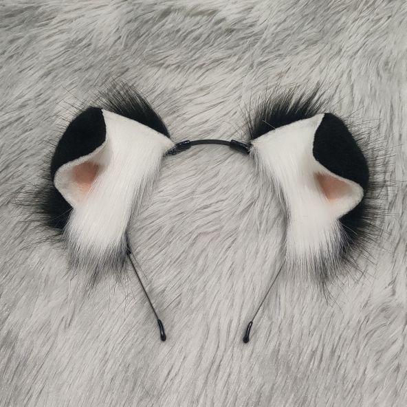 Handgefertigtes Stirnband mit gefalteten Hundeohren für Cosplay & Comic-Con