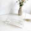 Thickened Transparent Acrylic Desktop Bookshelf Multi-functional Tablet Stand Reading Textbook Display Rack Office Study Watching TV Dramas Bracket