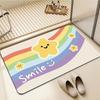 Small Fresh Cream Wind Diatom Mud Floor Mat Bathroom Dirt-Resistant And Easy To Take Care Of Floor Mat Bathroom Non-Slip Quick-Drying Floor Mat