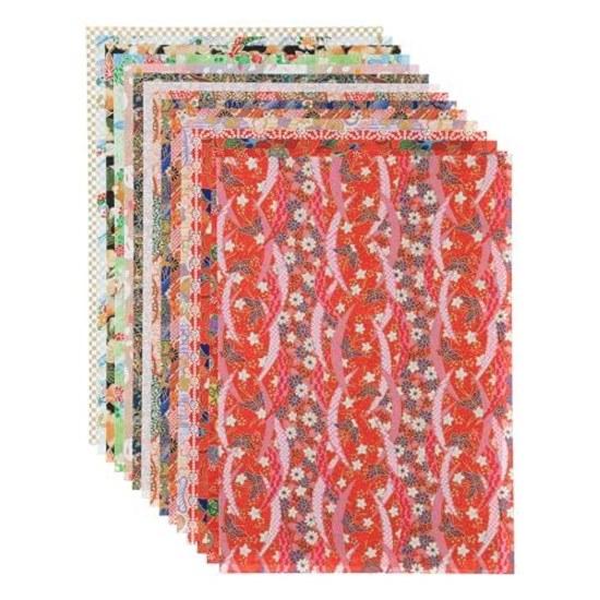 Washi Kawa Sumi Chiyogami Yuzen B4 Size 15 Patterns15 Sheets Included Set