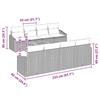 9 Piece Garden Sofa Set with Cushions Black Poly Rattan