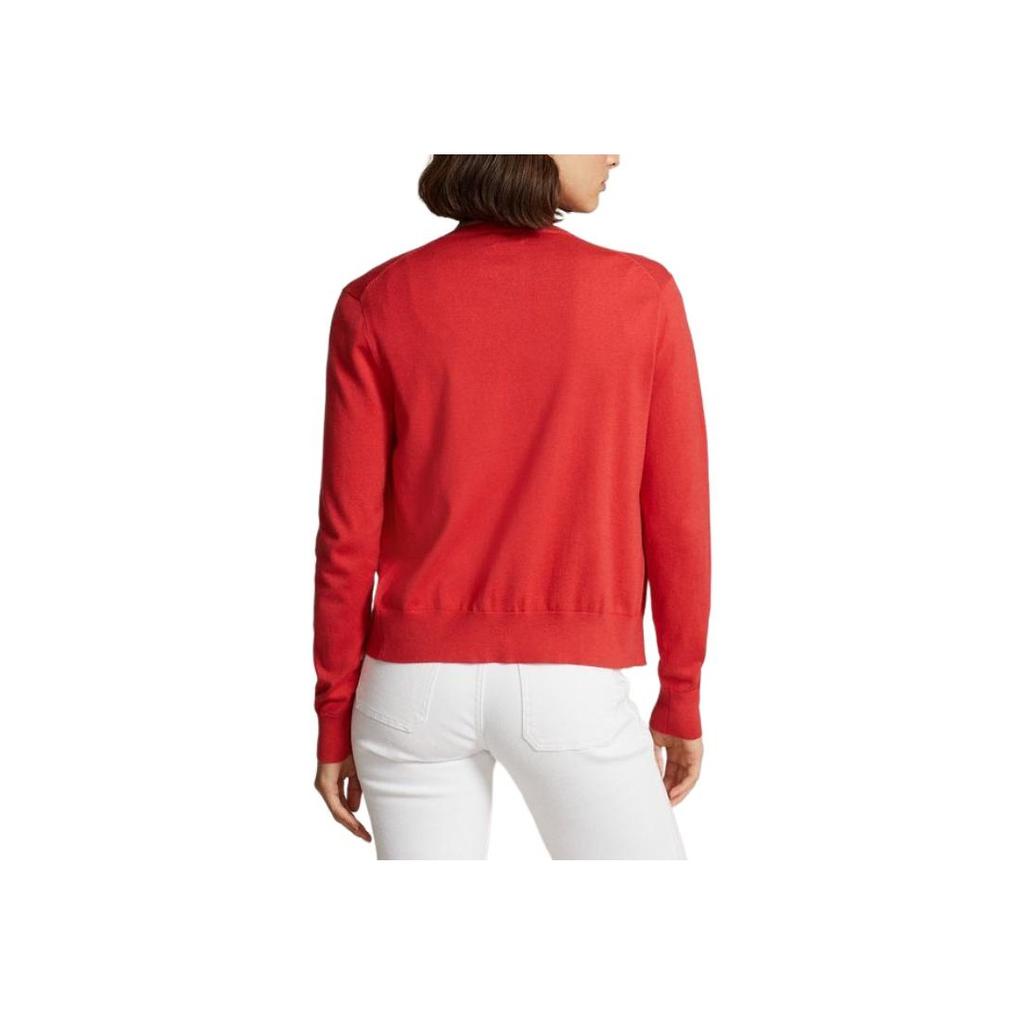 Polo Ralph Lauren Ss24 Solid Color Logo Embroidered Crew Neck Long Sleeve Knit Sweater Women Sweater WMPOSWENDW20225-600