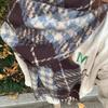 200cm X 63cm Plaid Faux Cashmere Scarf Tassel Design Versatile Shawl Wrap  Student