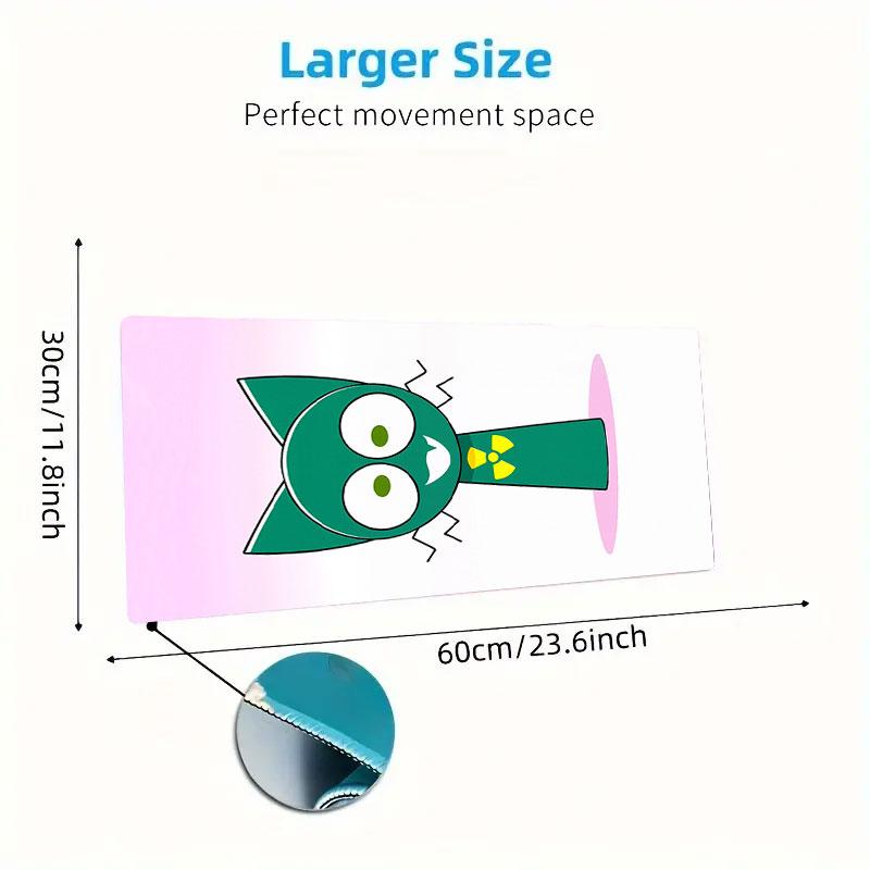 Cartoon Mouse Pad, Large Gaming Desk Mat, Non-slip XXL Mousepad for Laptop & Tablet, Mini PC Playmat with Stitched Edges