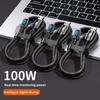 5A 100W Digital Display USB Cable 66W Type C Fast Charging Charger USB-C Cable for Xiaomi Huawei Poco Samsung Oneplus for Apple
