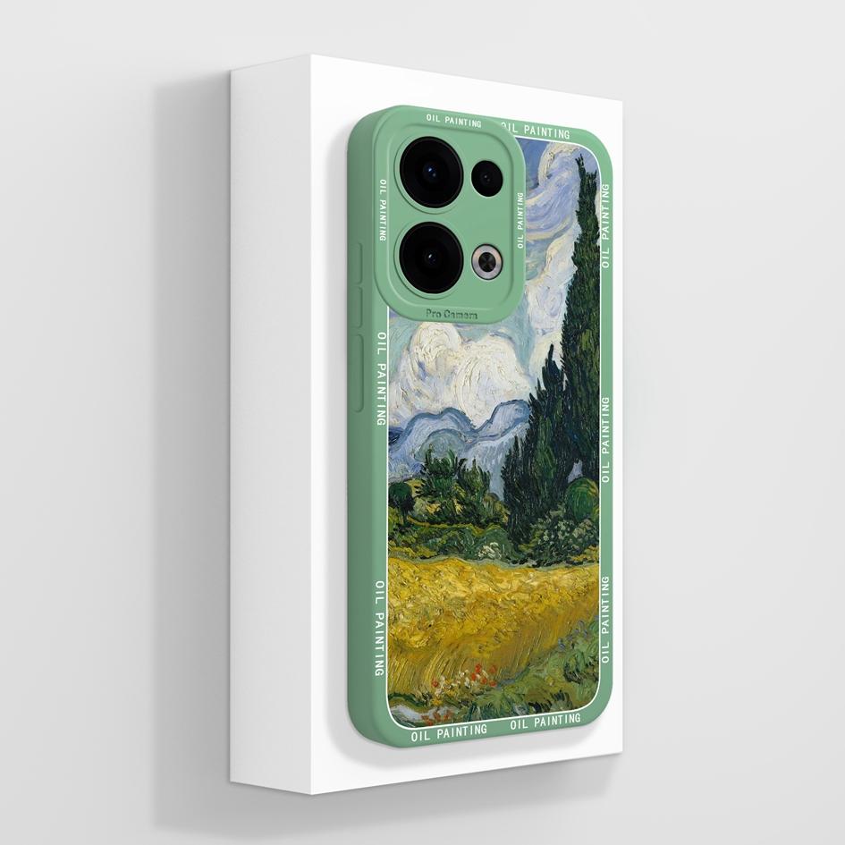 Für Oppo Reno13 Pro 12F F27 A3 NFC Realme C75 Realme 14 Pro Plus A40 A40m A60 Hülle Hübsche Avocado Weiche Flüssigkeit Silikon Stoßfeste Abdeckung für Oppo Shell