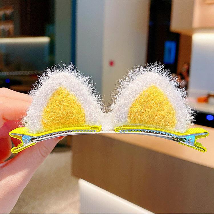2PCS New Sequins Cat Ears Hairpins Girls Hair Clips Cute Hair Accessories Child Sweet Barrettes Kids Fashion Headwear Ornaments