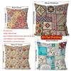 Bohemian Style Vintage Patchwork Pillow Covers Pattern Cushion Cover Suitable For Sofa Bedroom Car Pillow Cover