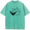 Men's Outdoor Rectangular Night and Day Short-Sleeved ShirtMen Women Fashion Oversized Unisex Breathable Casual Tees