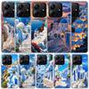 Greece In Summer Santorini Soft Cover for Xiaomi Redmi Note 15 14 13 12 Pro Plus Phone Case 14S 11S 11T 11E 10S 10 4G Pattern Sh
