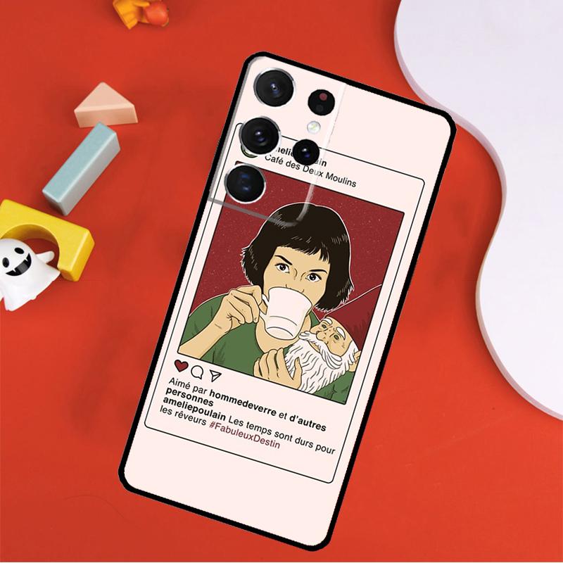 Amelie Movie Poster Phone Case For Samsung Galaxy S25 Ultra S9 S10 S20 FE S21 S22 S23 S24 Plus S24 Ultra Cover