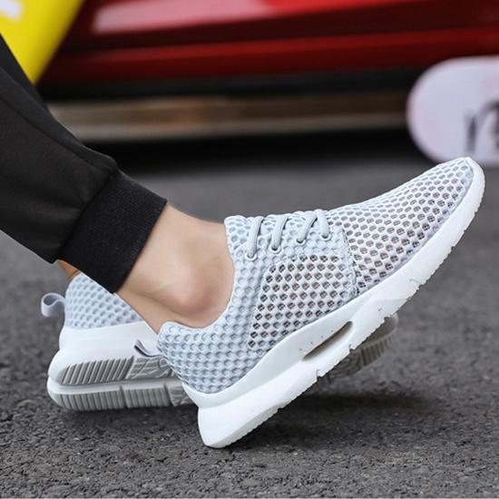 Pánské boty s dutými prodyšnými otvory, Běžecké boty, Síťované boty, Letní lehké ležérní sportovní boty, Běžecké boty