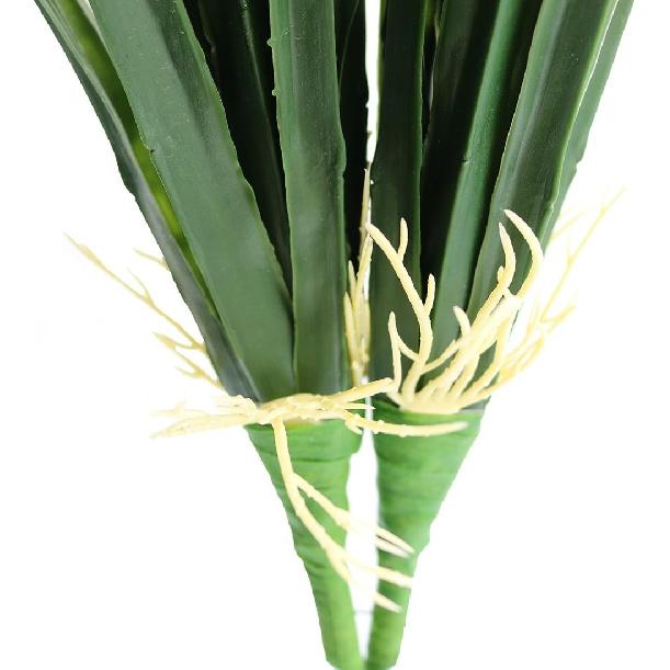 Jasming Artificial Leaves Green Plants Real Touch Cymbidium Orchid Fake Branches for Garden Home Decoration (B)