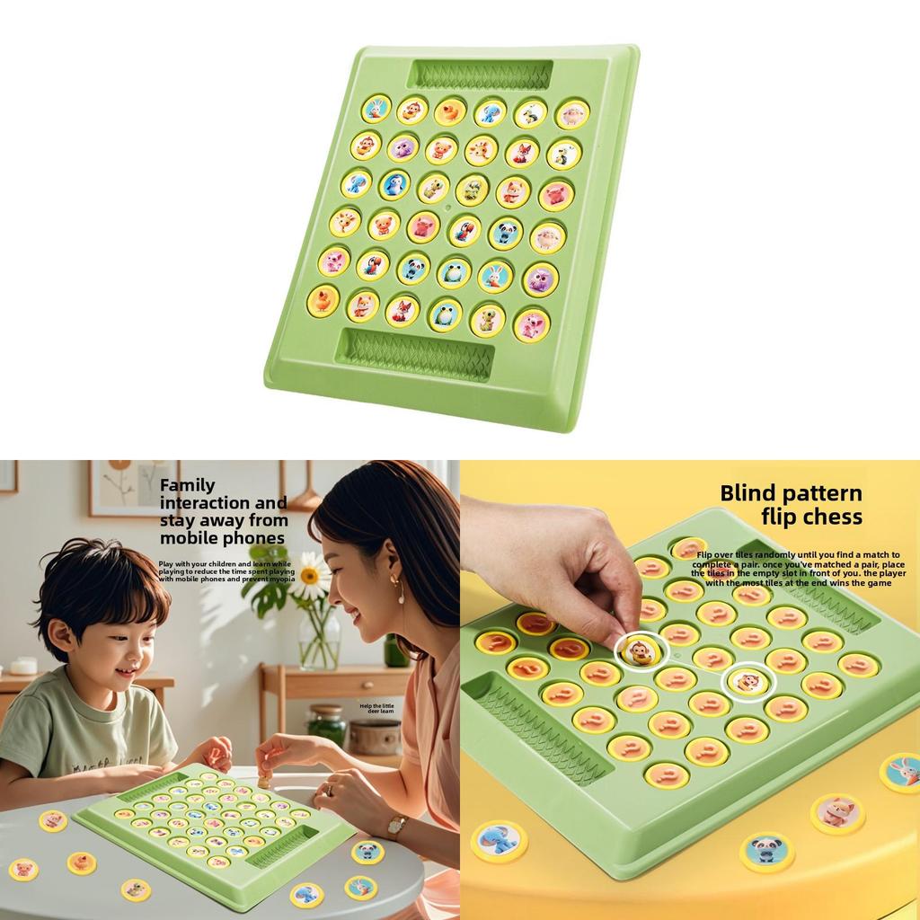 Jeu de Mémoire Flip Battle Pour Enfants Avec Motifs Dessinés Pour le Jeu Parent-Enfant
