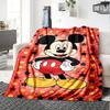 Mickey Mouse Starry Background Flannel Blanket Super Soft Warm Cozy Blanket For Sofa Bed Office Travel Allseason Home Decor Gift