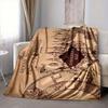 1Pc Secrets Marauder'S Map Flannel Blanket, Soft And Comfortable, Casual Warm, Camping Travel, Christmas, Halloween Xmas Gift Y1676