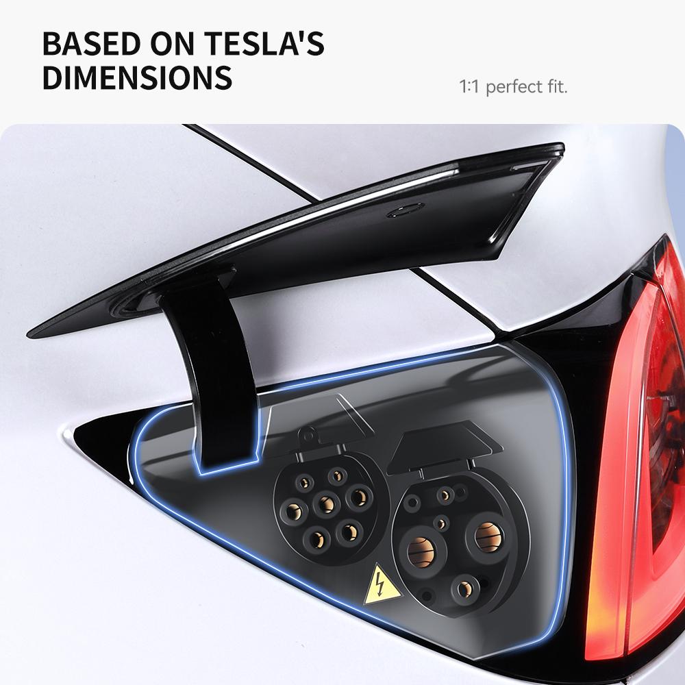YZ pro Tesla Model 3 Y Highland 2025-2025 Kryt portu nabíječky Venkovní ochrana proti dešti Prachotěsné kryty Příslušenství do auta