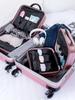 Compact Fashion Handbag: Multifunctional Makeup Case and Portable Carry-on Zipper Suitcase.