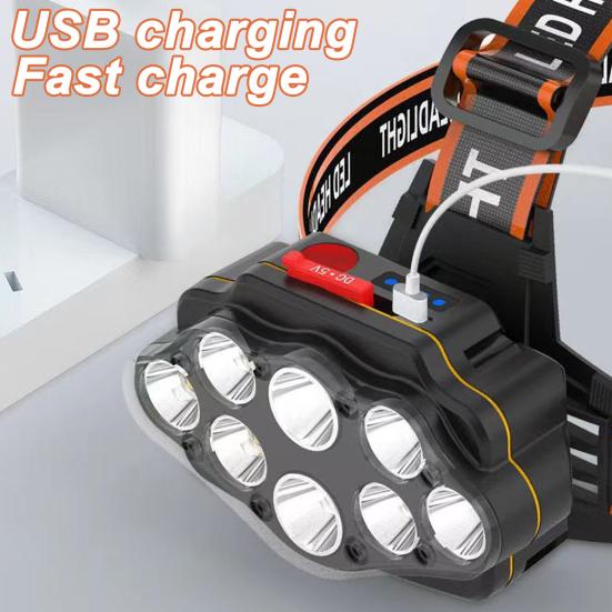 Kerékpáros fényszóró 360 fokban állítható LED jelzőfény USB újratölthető szuper fényes könnyű éjszakai lovaglás Road Mountain bike első lámpa