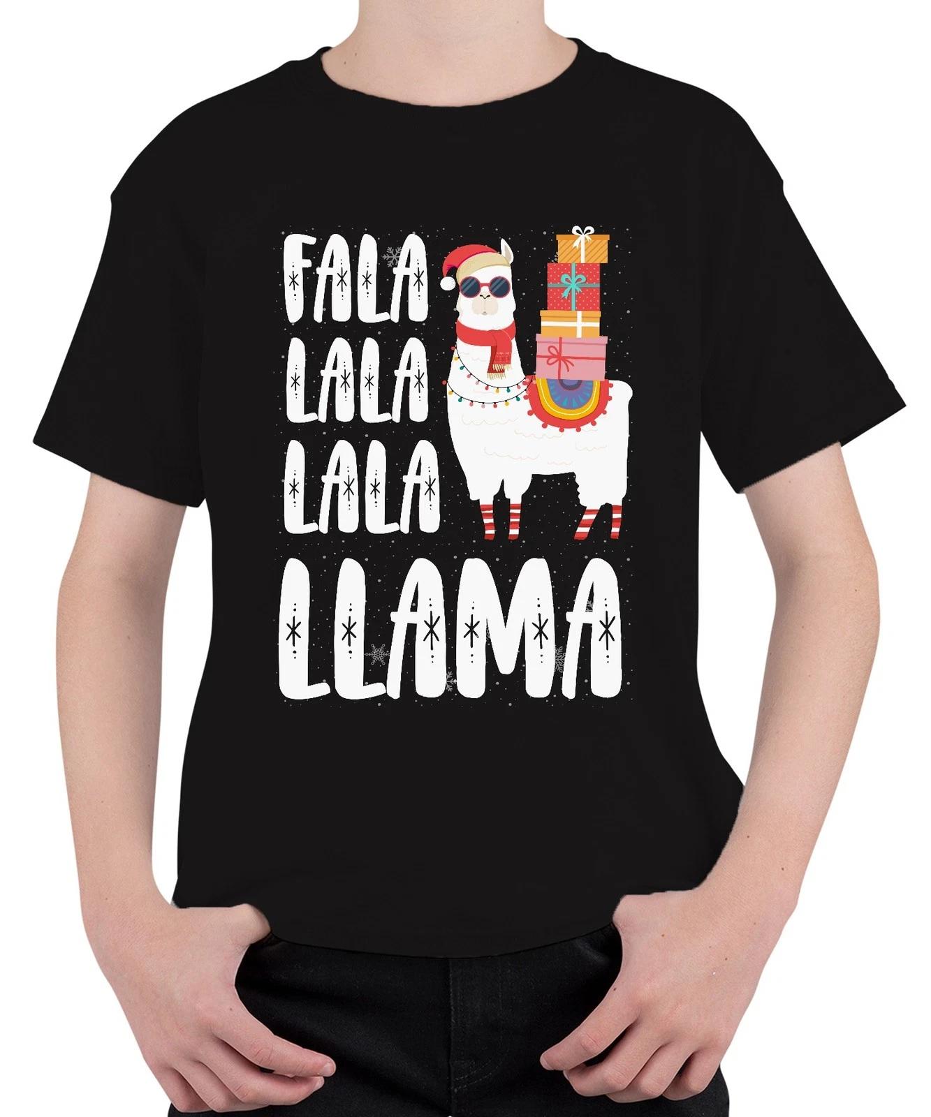 Fala Lala Lala Llama  - Weihnachten Weihnachtsgeschenk Christmas Unisex Kinder T XS