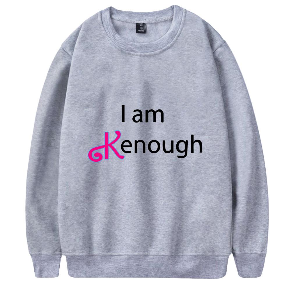 Couple Fashion I Am Kenough Graphic Printed HOODIES Casual O-Neck Sportswear Men Women Pullover Sweatshirts
