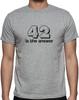 42 IST DIE ANTWORT - SINN DES LEBENS SLOGAN Herren Damen Kinder T-Shirt
