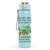 1PC My Garden Plant Quote Text 750ml Color Plastic Sports Water Bottle Leakproof Flip Straw Lid Suitable for Sports Office Home Use