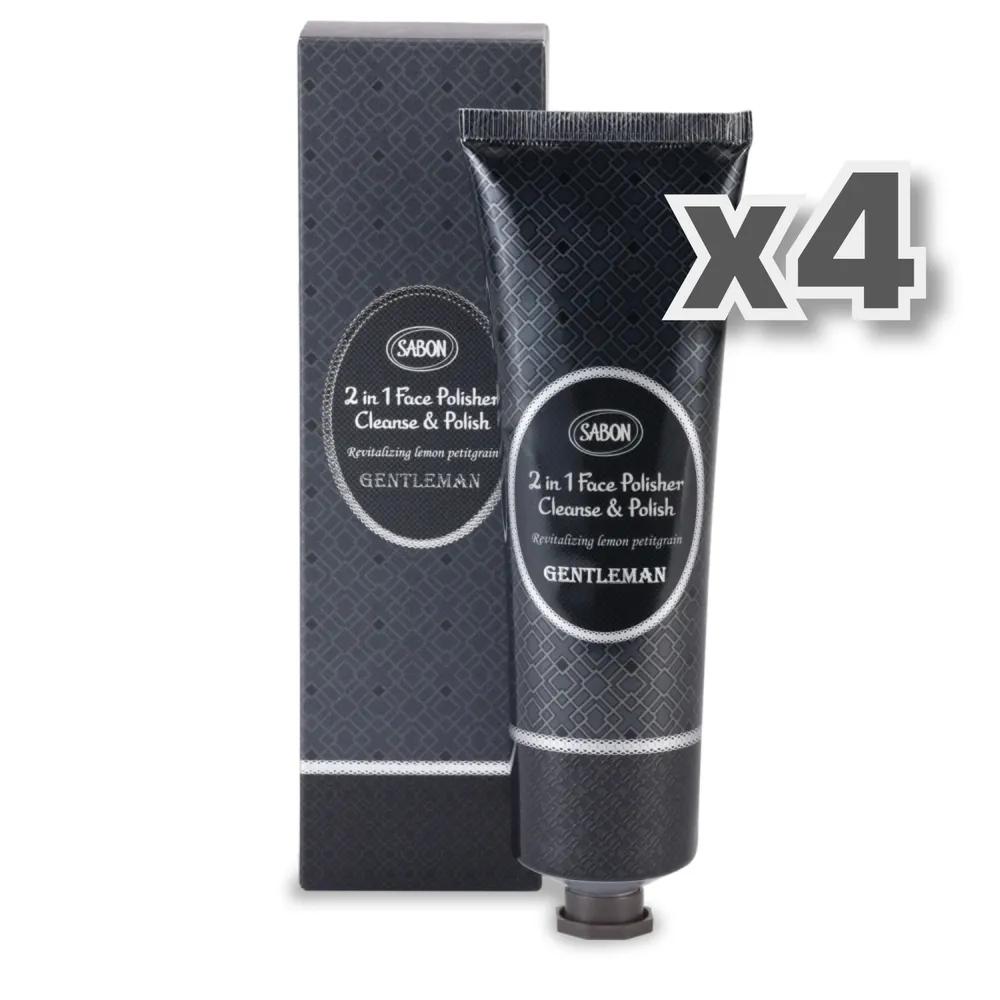 SABON 2-in-1 Face Polisher Gentleman 50ml 4-Pack Scrub