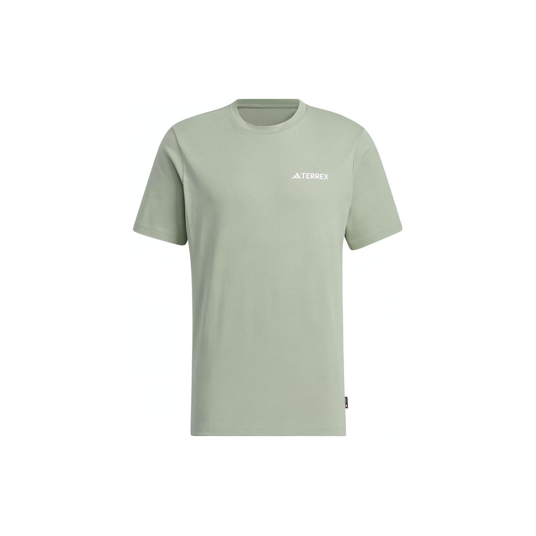 adidas Terrex Graphic T-Shirt Asia Sizing  Green  Men s IS0283 M