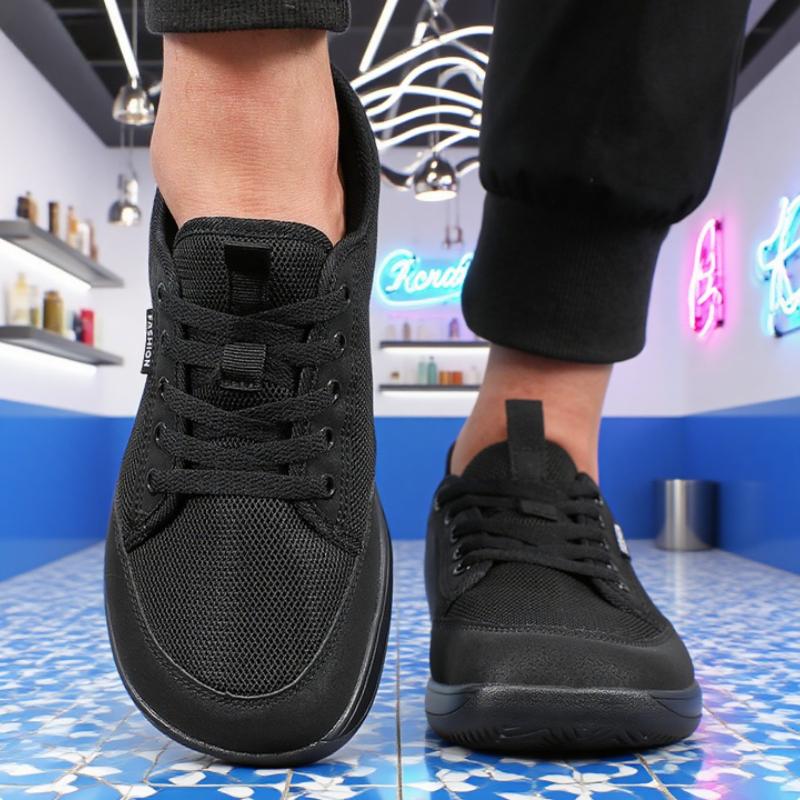 Men Wide Barefoot Shoes Unisex Trail Running Breathable Non-Slip Minimalist Walking Shoes Trendy Mesh Casual Wide Toe Sneakers