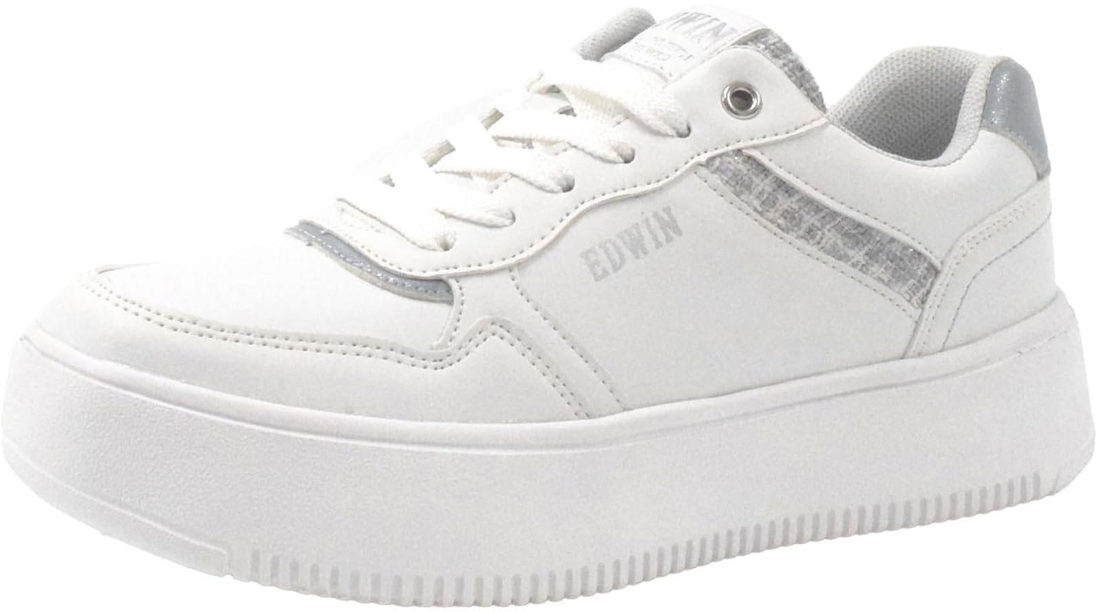 

Court Tweed Easy to cm [Edwin] Women s Shoes, Sneakers, Sneakers, Stylish, Cute, Style, Casual, Match, Lightweight, White, 23.0 белый
