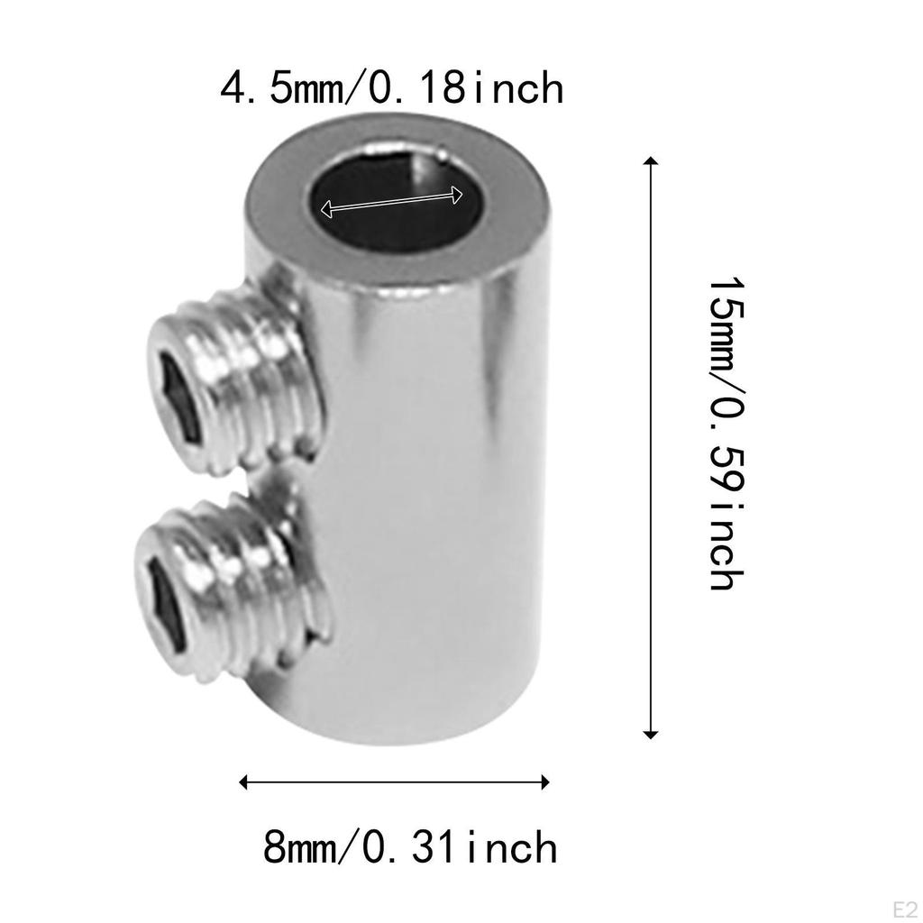 10Pcs Wire Rope Cable Clamps Clips Sturdy Versatile Fittings Easily Install Mounting Clamp