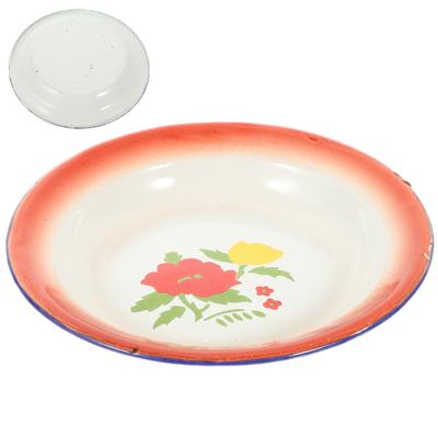Emaille Obstschale Lebensmittel Platte Salat Servierutensilien Dekor Geschirr Geschirr Dekorieren Tablett Gericht
