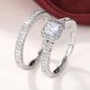 Fashion New Shiny Ring, Temperament Luxury High-end Wedding Ring, Girls Engagement Gift Two Sets of Rings 2026