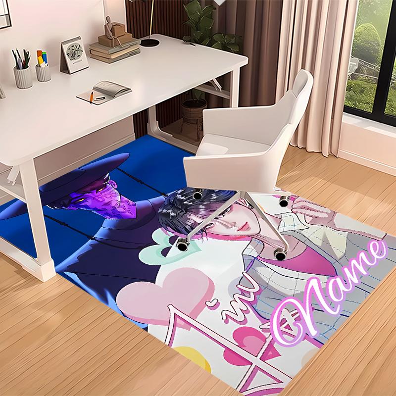 Custom Personalization Kpop Demon Hunters Print Area Rug - Soft, Washable Non-Slip Indoor Mat,Living Room,Home&Office Decorative Rug