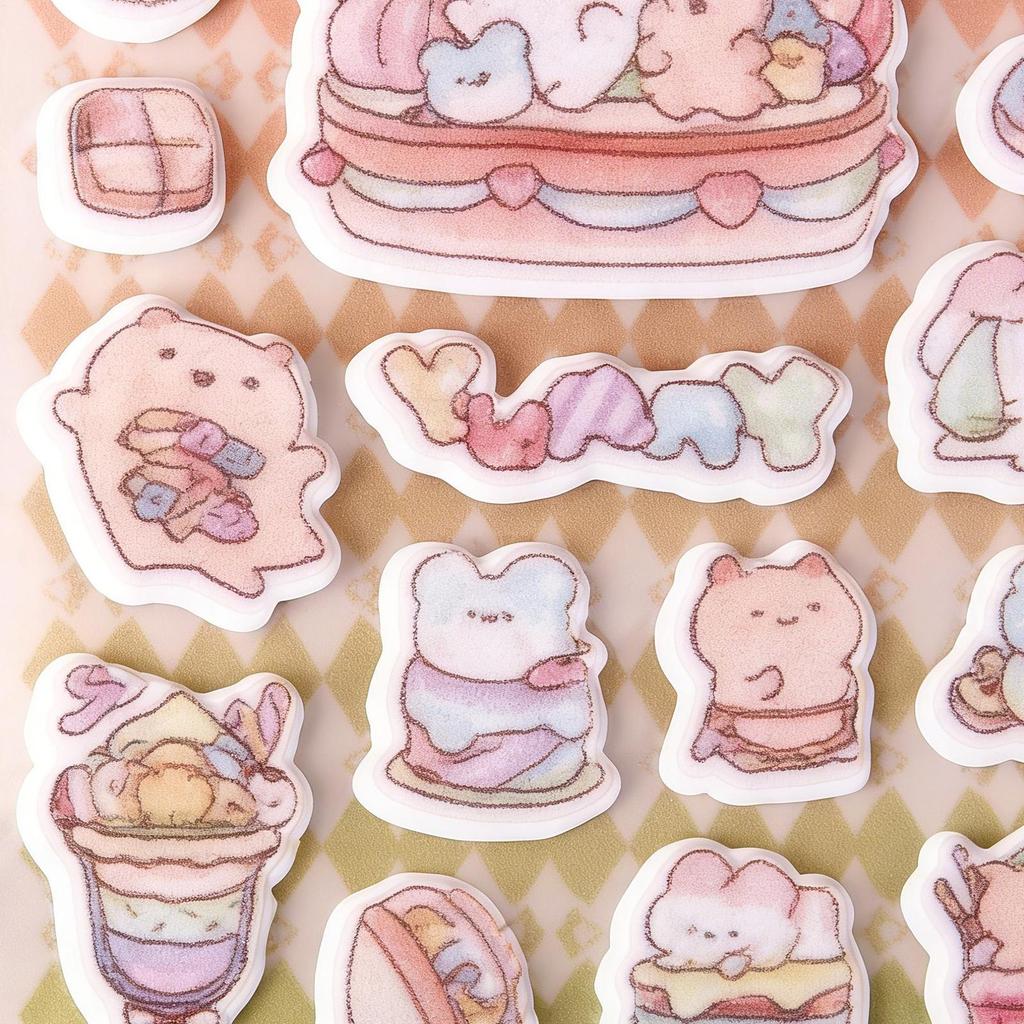 1 Sheets 3D Puffy Stickers For Kids Funny Cartoon Animal Stickers Self-adhesive Scrapbooking Sticker For Journal Notebook Decor
