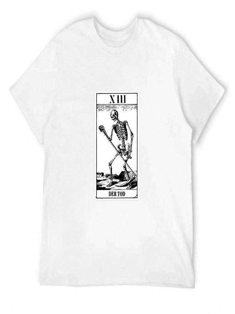 Death Der Tod Tarot T-Shirt Plus Size Clothes Man Clothes Essential T Shirt Heavyweight T Shirts For unisex