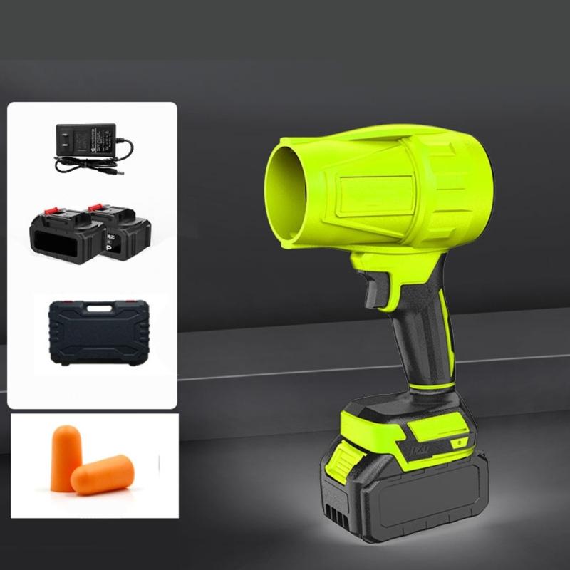 High Speed Blower Double Battery System 110V Brushless Motor Solid Aluminum Alloy Portable For Home Workshop