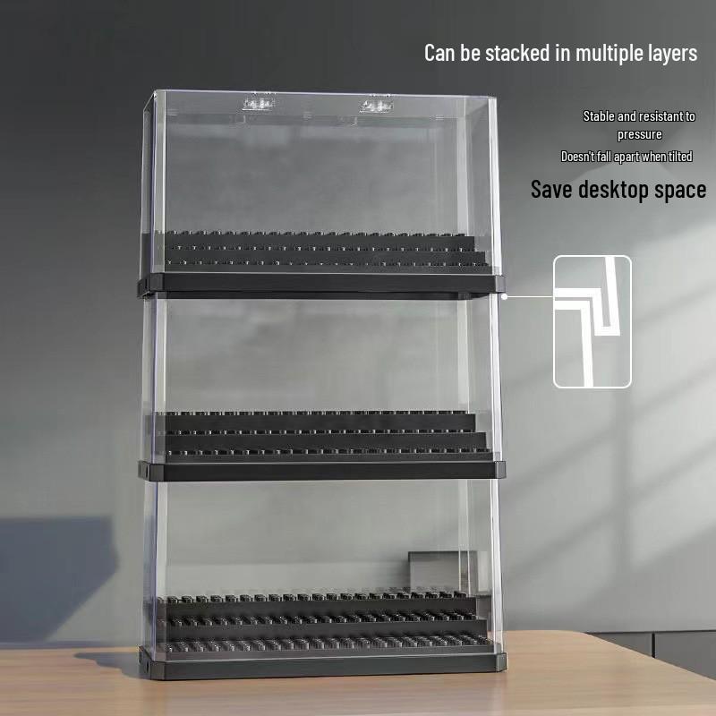 Kaufe Stapelbare staubdichte Vitrine fr LEGO Minifiguren - Dreischichtige  transparente Aufbewahrung fr kleine Figuren zum Preis ab 2.46 | Joom