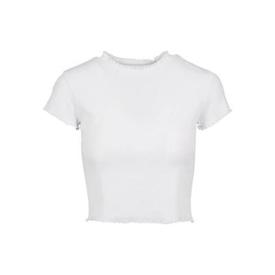 Urban Classics Womens/Ladies Ribbed Crop T-Shirt