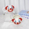 Clown Shaped Ceramic Coffee Mug With Handle Cute Funny Joker Porcelain Milk Tea Breakfast Cup 480ML