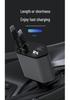 Super Fast Car Phone Charger with Retractable 4-in-1 Cable and Cigarette Lighter Socket for Apple Devices