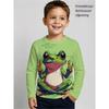 Kids Crew Neck Long Sleeve T‑Shirt, Cartoon Animal 3D Print Casual Loose Halloween Party Daily Wear Tops for Children