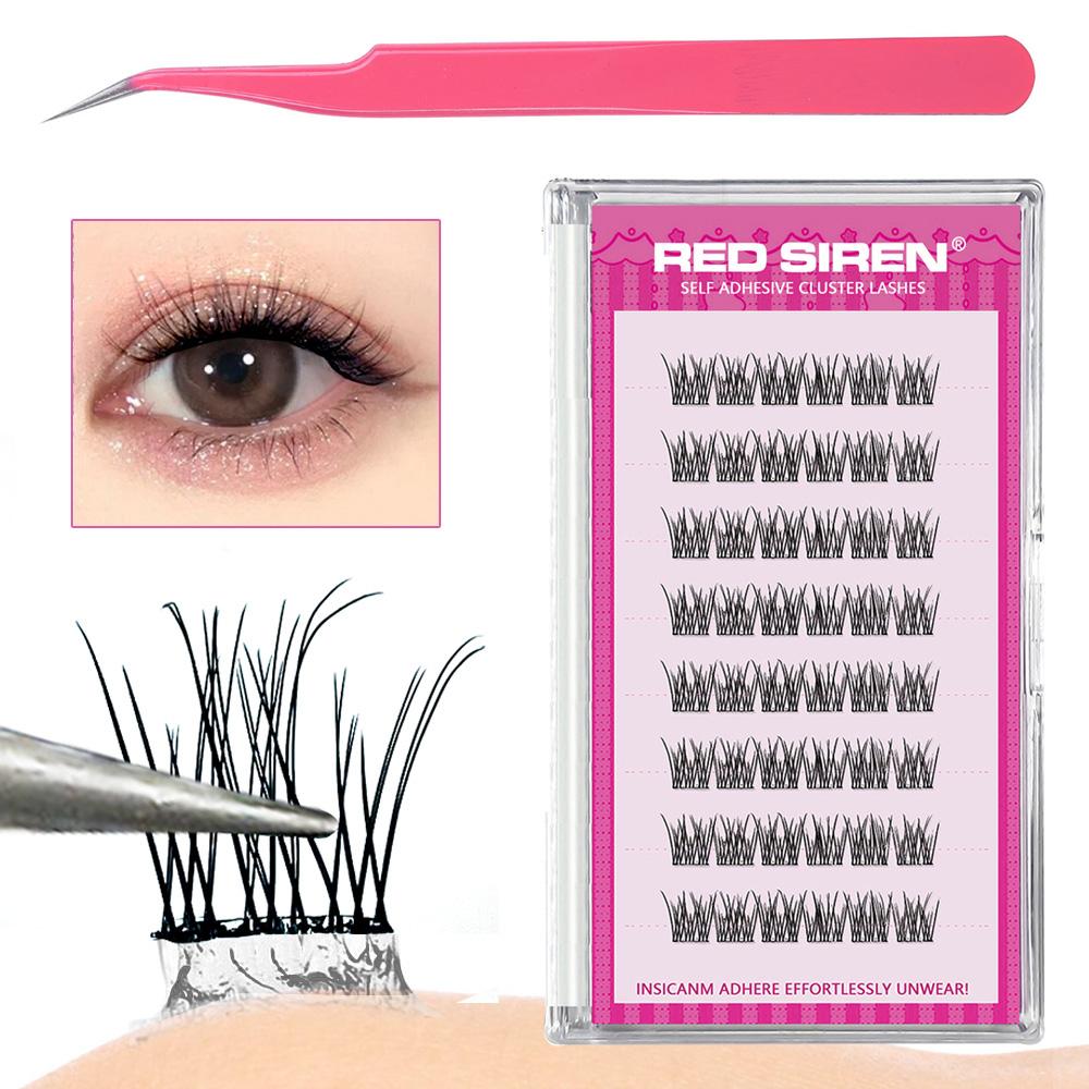 Wimpern-Cluster-Set Ohne Kleber Selbstklebende Wimpern Koreanisches Make-up Natürlicher Look Zarte Einzelwimpern Neue Manga-Wimpern