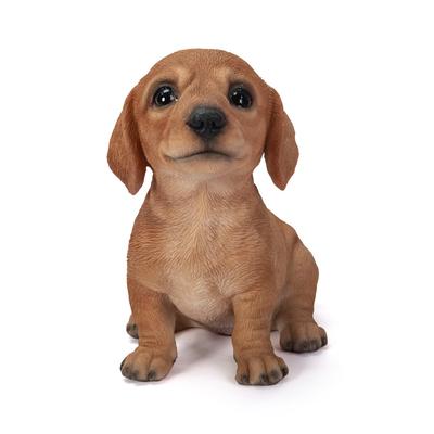 Ubia Dachshund Raising Its Head, 11.5 X 7.5 X 11cm, Figurine, Animal, Garden Decor, Dog, H23081