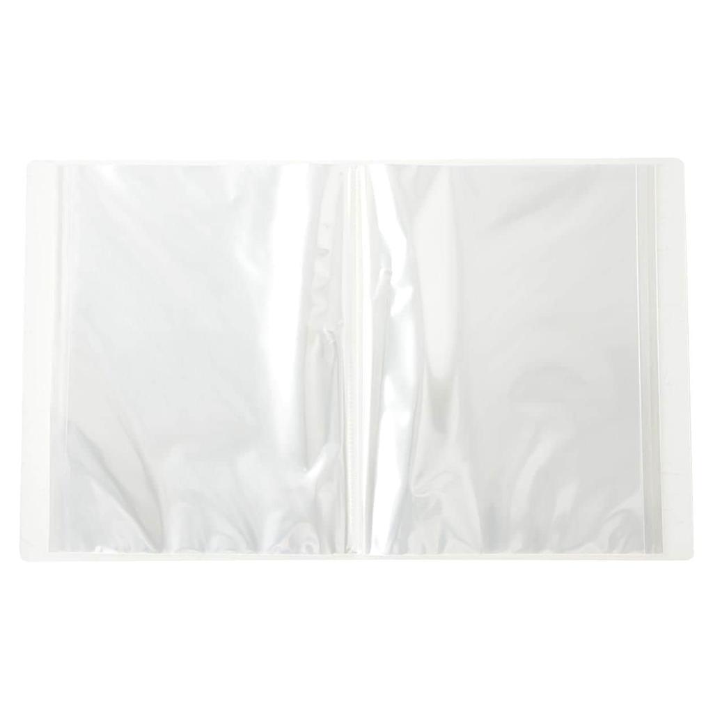MUJI Polypropylene Soft Film Clear 60 NCE16A1A Holder, Semi-Transparent, A4, Pockets,