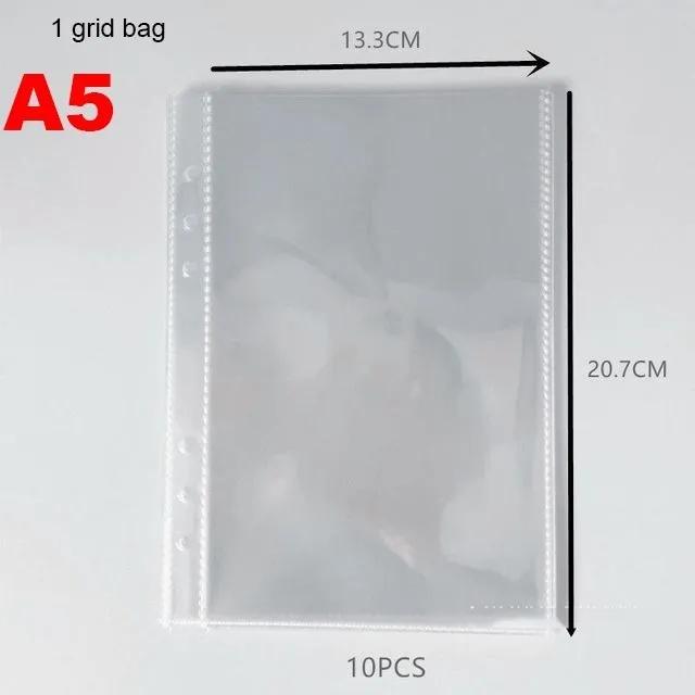 Korea Style Leather Diy Po Album with 10pcs Sleevs A5 Binder Pocard Holder Kpop Instax Album
