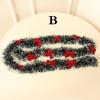 2M Christmas Tinsel Ribbons Green Cane Ribbon Garland Xmas Tree Hanging Pendent Ribbons Wreath Ornaments Party Home Decoration
