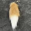 Plush Foxy Tail Keychain Soft and Comfortabel Key Holder 20cm Faux Furry Pendant Charm for Fashionable Accessories